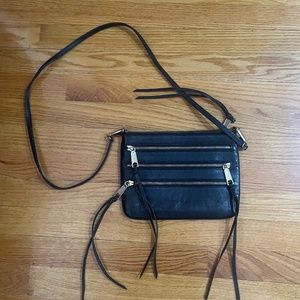 Black Rebecca Minkoff Zipper Crossbody